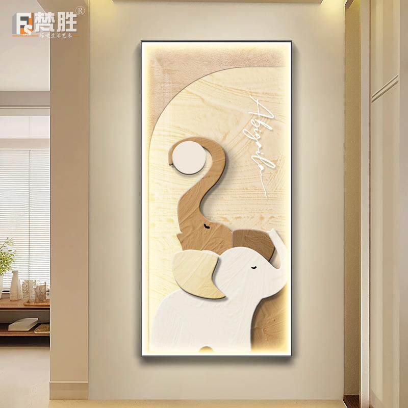 现代简约装饰画挂钟玄关装饰画钟纺织机械配件