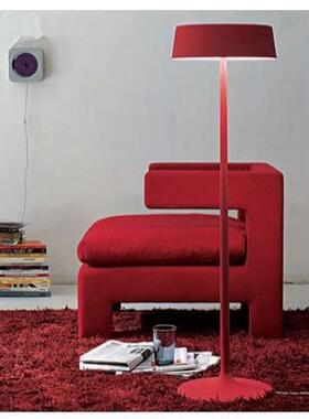 北欧创意个性客厅卧室书房灯具现代简约铁艺术红色蘑菇几何落地灯