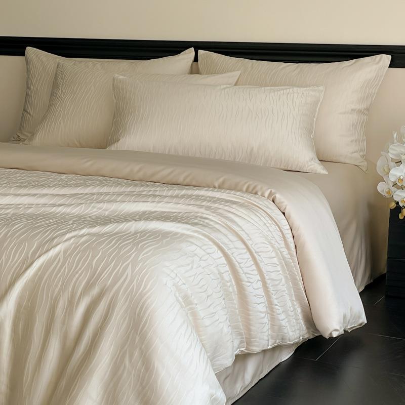 莱赛尔兰精天丝四件套a类提花床单被套夏季丝滑凉感床上用品南通