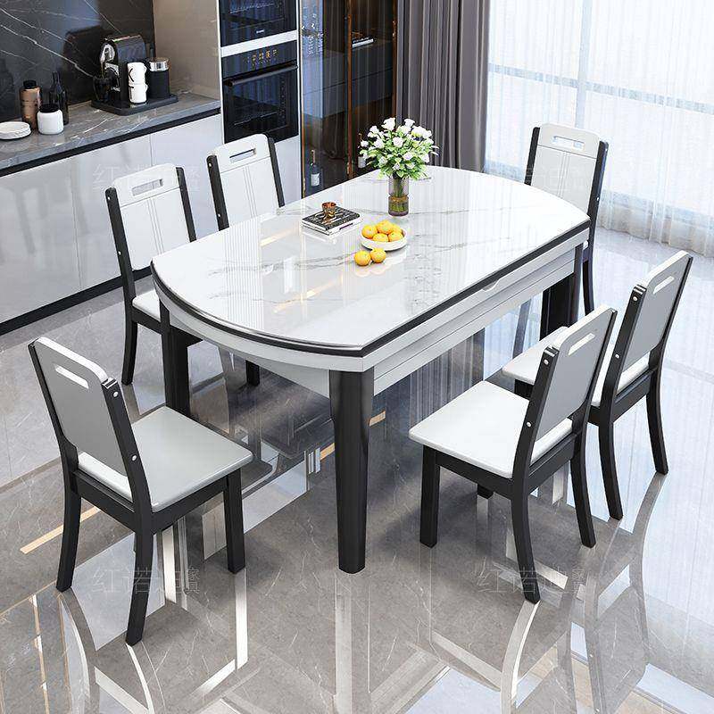 餐桌岩板餐桌椅组合可伸缩圆桌小户型餐桌家用实木餐桌两用饭桌子,鲜花速递/花卉仿真/绿植园艺,割草机/草坪机,淘宝优惠券,粉丝福利购,淘宝优惠卷