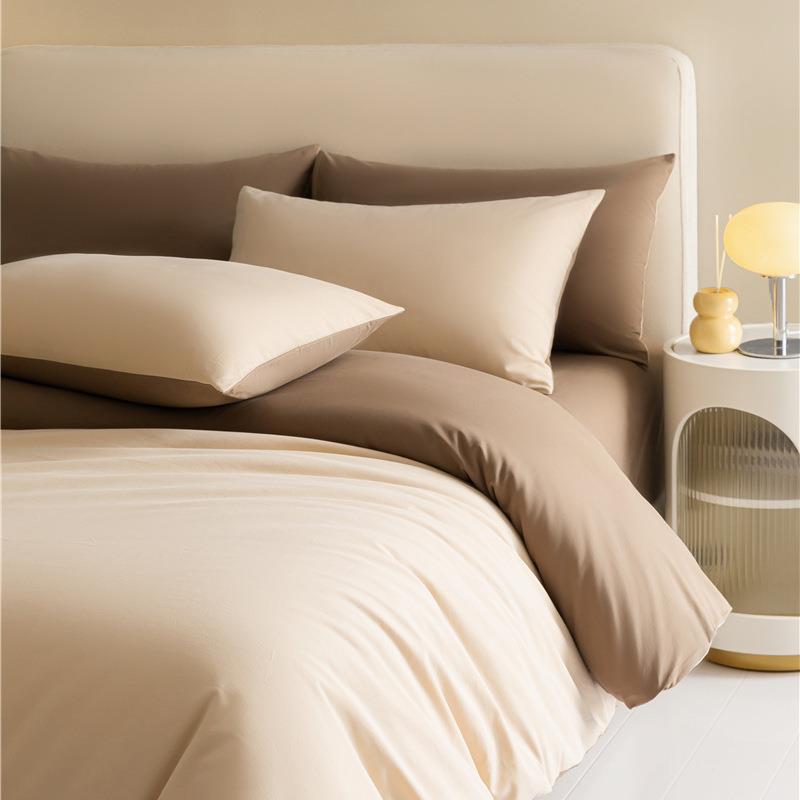 秋冬A类长绒棉磨毛四件套加厚保暖全棉纯棉床单被套床上四件套