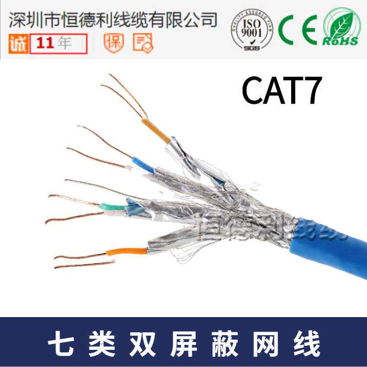 CAT7 CAT7A CAT7E double Shielded Network Ethernet Lan Cable