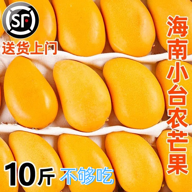 海南小台农芒芒果10斤整箱
