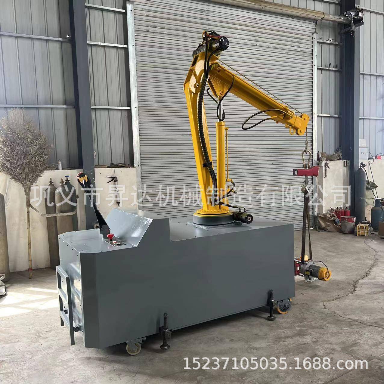 移动液压小吊机1吨至3吨车载简易悬臂旋转便携式提升机吊车