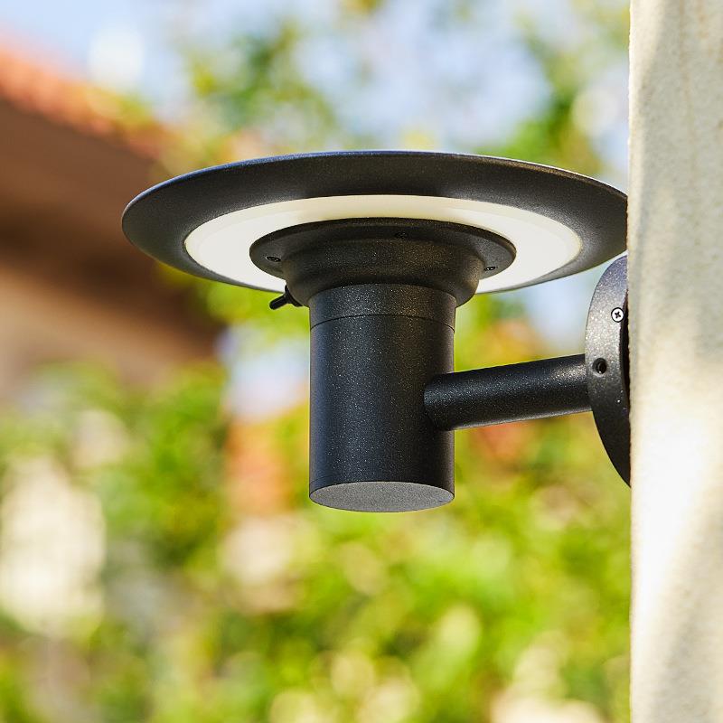 太阳能壁灯户外防水墙壁灯室外花园露台灯别墅庭院灯简约阳台壁灯