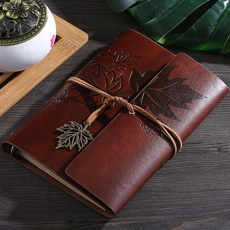 复古树叶本创意手帐本牛皮纸礼盒装笔记本学生教师记事本便捷素描,文具电教/文化用品/商务用品,手帐/日程本/计划本,淘宝优惠券,粉丝福利购,淘宝优惠卷