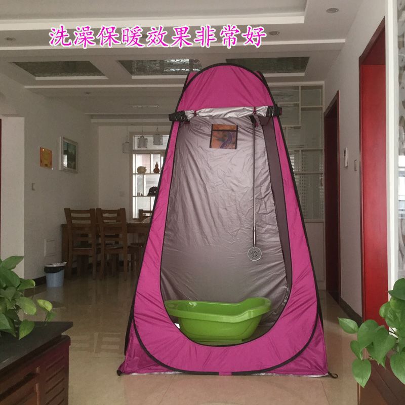 户外换衣服遮挡神器成人宝宝家用户外农村洗澡神器淋浴帐加厚试换