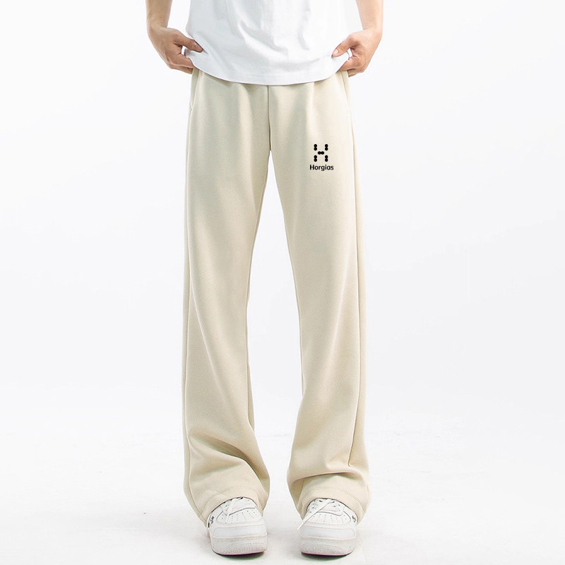 火柴棍山系男女同款跑步运动裤高腰修身纯色时尚百搭简约休闲裤潮