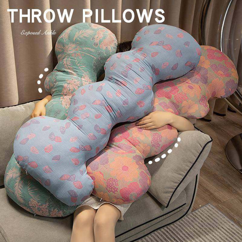 花布长条抱枕床上侧睡夹腿枕懒人大波浪家用沙发靠垫午睡枕头,3C数码配件,其它配件,淘宝优惠券,粉丝福利购,淘宝优惠卷