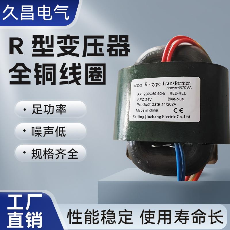 R型变压器R65R70R80纯铜R牛220V转12V24V36V48V100VR形电源稳压器