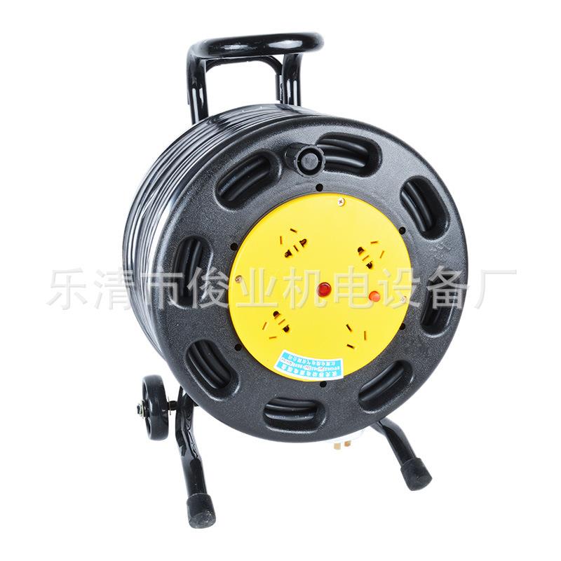 厂家直供 带漏电保护拖线盘卷线盘 移动手提式卷线器 30/50/100米
