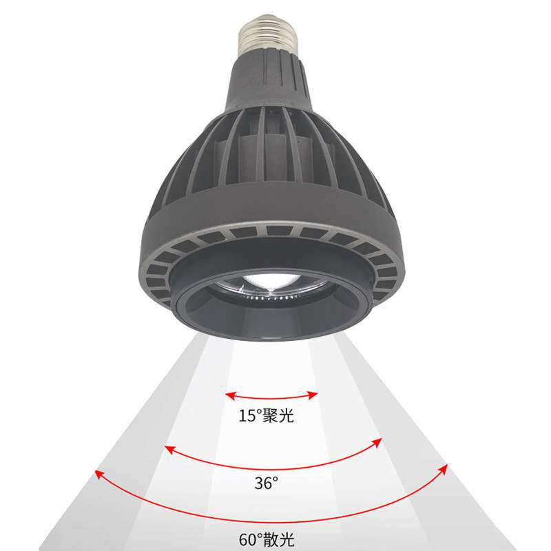 par30调焦射灯15-60度15W 20W调焦轨道灯博物馆超市服装店