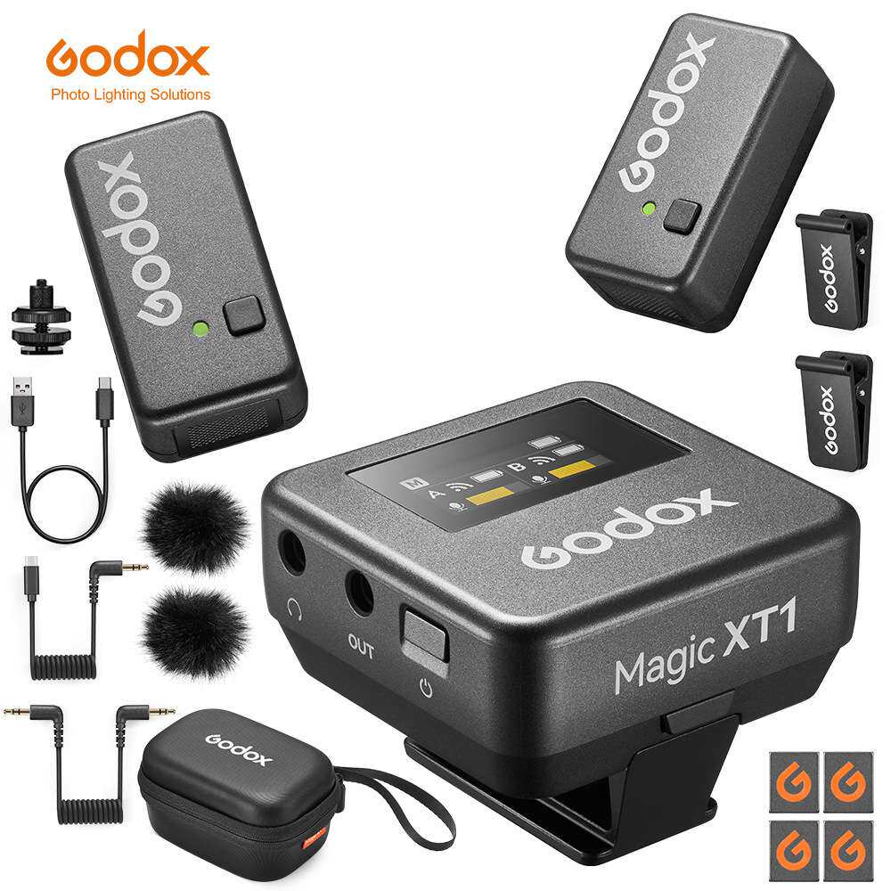 神牛Magic XT1无线麦克风电脑手机相机直播录制通用型领夹麦克风