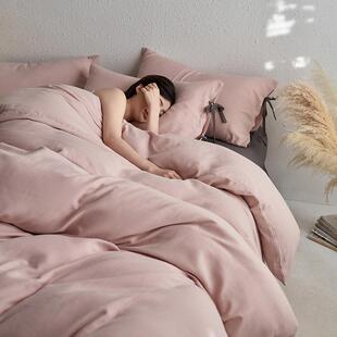 A类水洗加厚全棉磨毛四件套100纯棉床单被套床笠款三件套床上用品