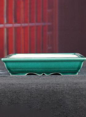 YZ101长方阳台可用居家摆件宜兴张治诚紫砂花盆桌面