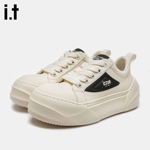 itizzue小白鞋男饼干运动鞋