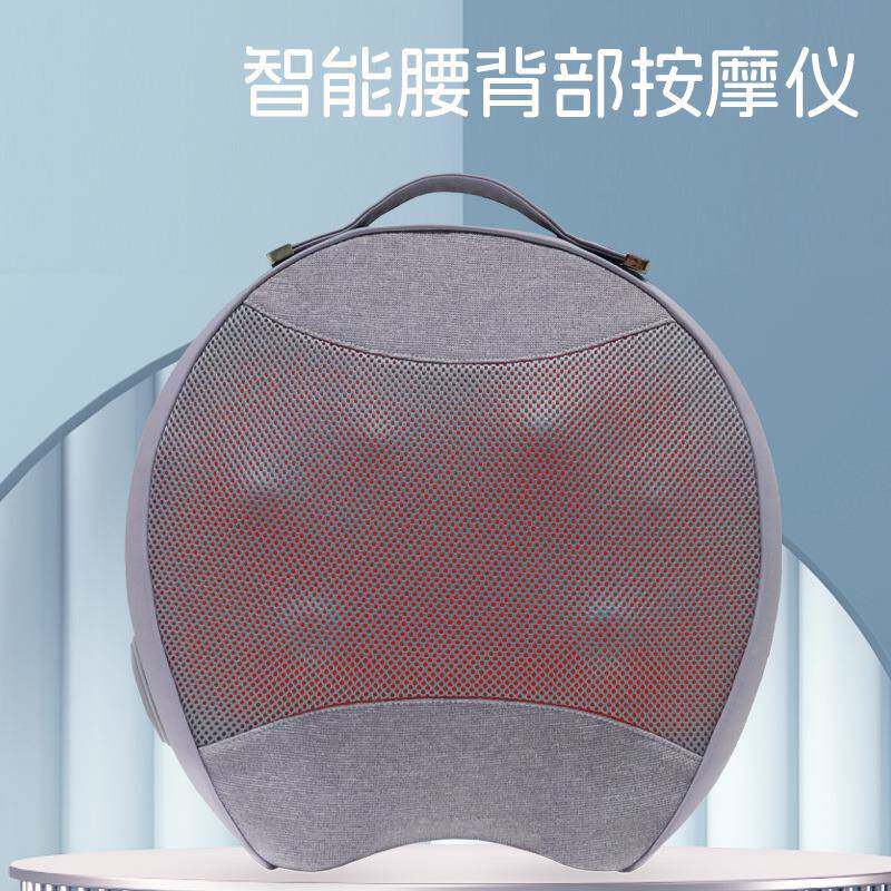 电动热敷按摩靠垫 家用无线便携按摩腰背按摩仪揉捏捶打按摩靠背