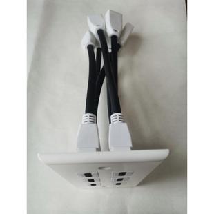 美式HDMI高清面板，6口带线面板，hdmi延长线面板，直销