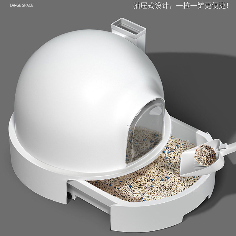 猫砂盆全封闭式超大号厕所猫沙盆子自动防臭屎盆幼猫防外溅除臭