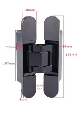 神冈隐形门暗合页木门安装暗门折叠门单开门内外合页全隐藏30165