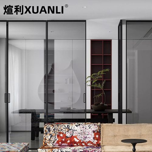 阳台厨房玻璃推拉门拉手把现代简约隔断门把手浴室玻璃门把手对装