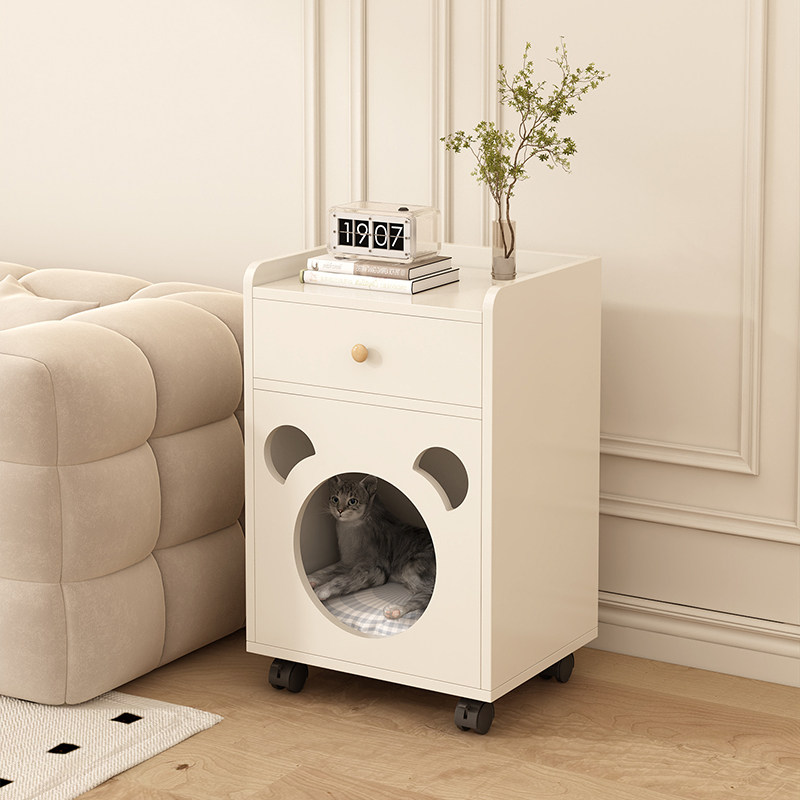 实木猫笼家用一体可移动猫屋封闭式木质不占地室内猫房猫窝床头柜,宠物/宠物食品及用品,猫笼子/猫别墅,淘宝优惠券,粉丝福利购,淘宝优惠卷