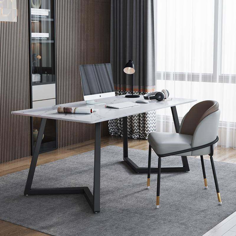 北欧岩板电脑桌书桌卧室台式写字台办公家用现代网红桌椅,金属材料及制品,金属加工件/五金加工件,淘宝优惠券,粉丝福利购,淘宝优惠卷