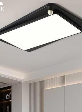 意式极简吸顶灯客厅主灯LED大气创意简约黑色高级护眼主卧房间灯