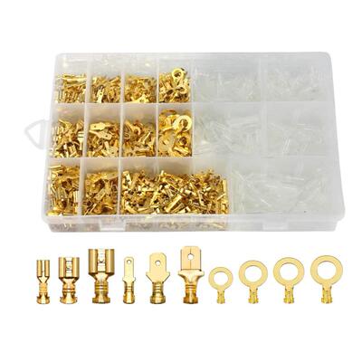 1000Pcs2.84.86.3电缆连接器带绝缘组合套件+环形接线片+母座