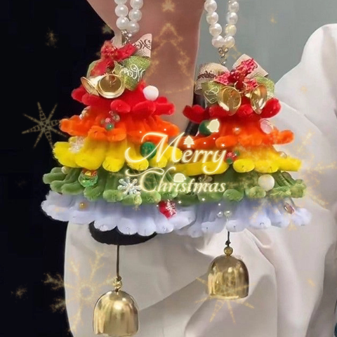 花甜悦夏diy扭扭棒圣诞节