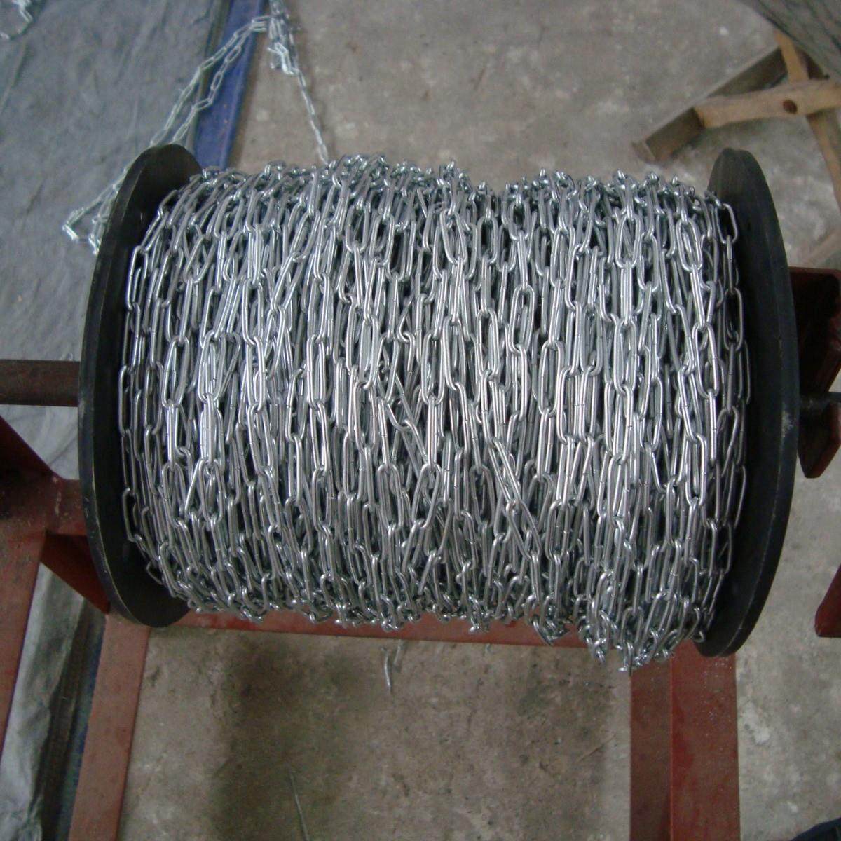 链条 自产自销优质镀锌链条德标DIN5685a/c 塑钢链 护栏链条