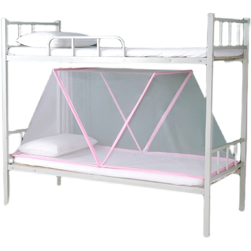 旋开式蚊帐免安装可折叠学生宿舍上铺下铺通用寝T室上下床无需安