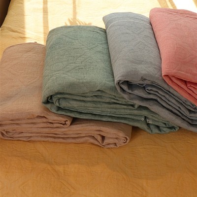 a类母婴级床盖全棉纱布榻榻米现代简约高级感Q儿童学生单人床定制