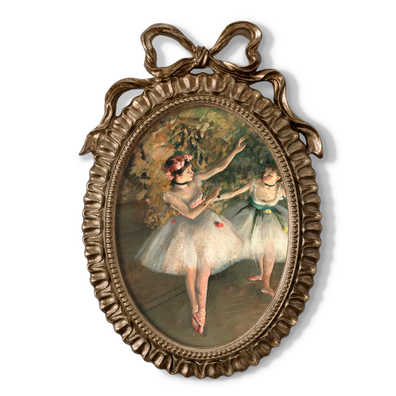 德加芭蕾女孩 欧式o小众艺术家创意装饰画摆件 卧室定制相框摆台