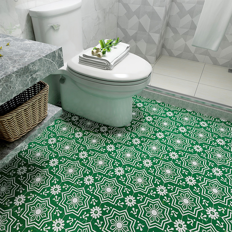 复古墙贴画瓷砖厨房n地砖贴纸防水防油自粘浴室卫生间地面翻新地