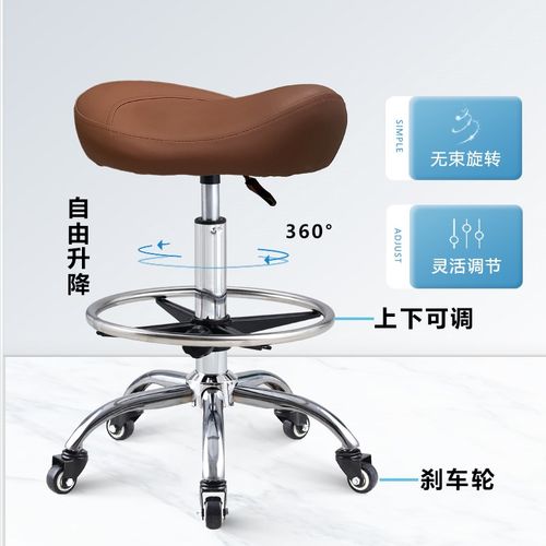 厨房椅子滑轮加高靠背吧台升降椅前台收银台旋转理发大工高脚凳子