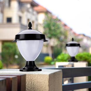 大门灯柱子灯尖头爵士帽柱头灯户外庭院灯农村别墅园林围墙灯防水