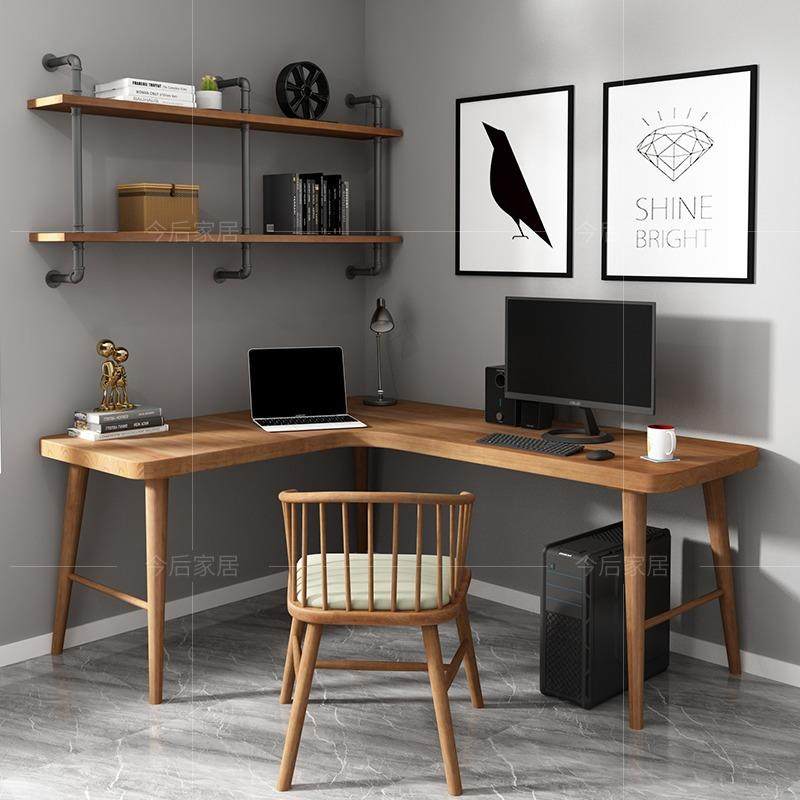 实木转角书桌书架组合家用学生卧室写字桌墙角拐角L型台式电脑桌,自行车/骑行装备/零配件,更多零件/配件,淘宝优惠券,粉丝福利购,淘宝优惠卷