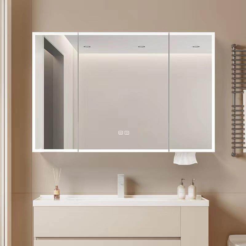 珍涵太空铝智能浴室镜柜单独带LED灯除雾卫生间美妆梳妆带置物架,家装主材,浴室镜柜,淘宝优惠券,粉丝福利购,淘宝优惠卷