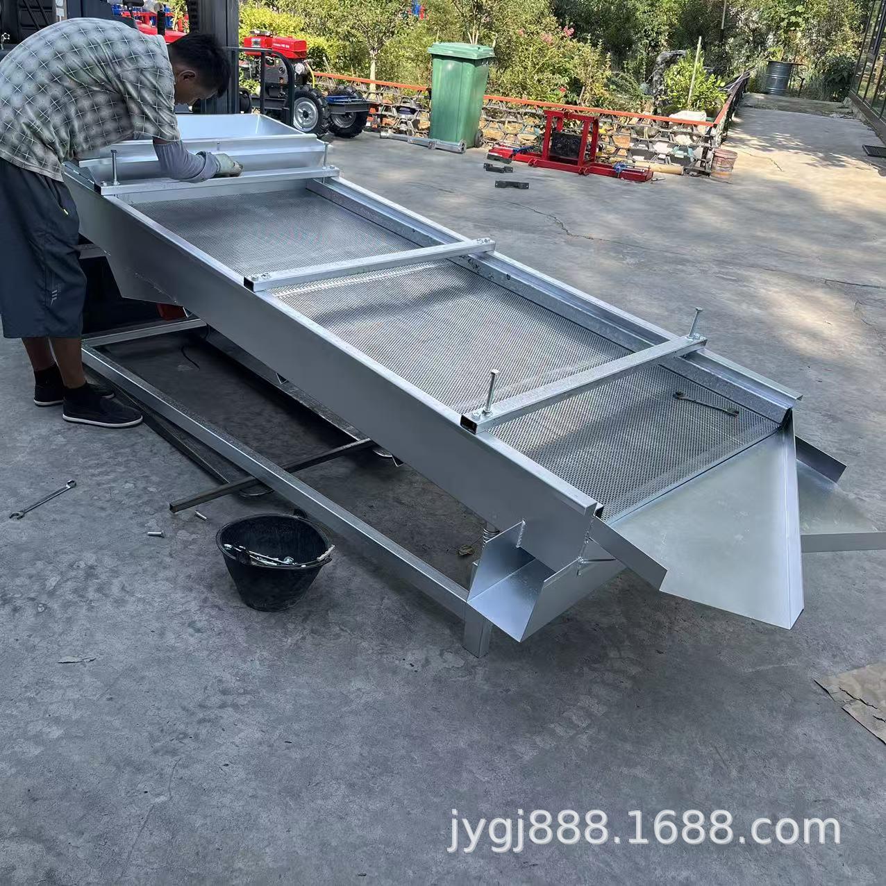 花生粒瓜子大小分选机 电机款直线振动筛