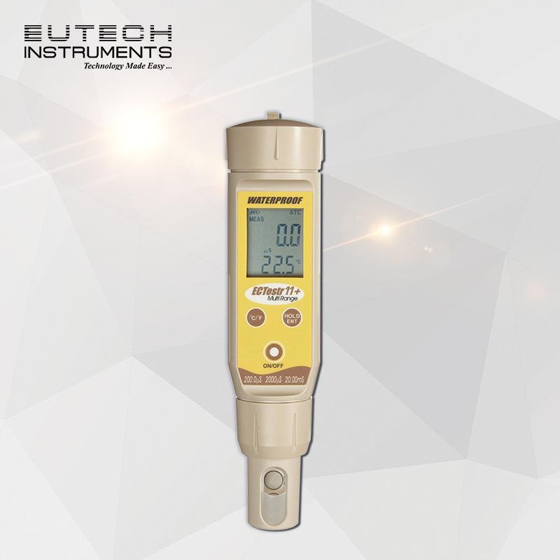 Eutech/优特防水型ECTestr11+双排显示电导率测试笔ATC和温度显示