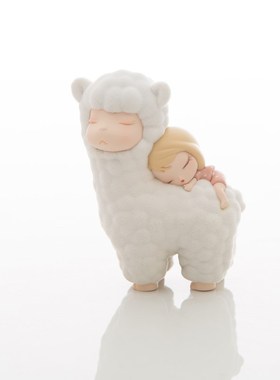 可米生活 白夜童话 牧羊午后Lite植绒款摆件车饰品礼物小礼品