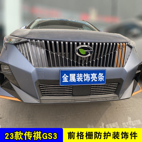 2023款传祺GS3影速中网外观改装饰条 前脸专用汽车用品防虫网配件