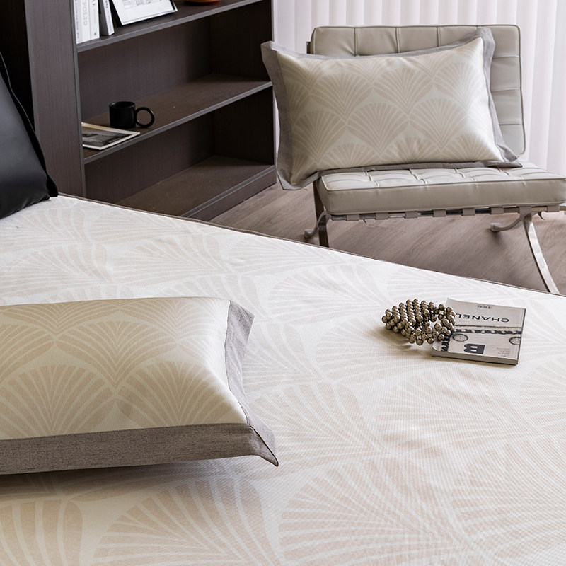 高端夏季冰丝席空调凉席可水洗机洗折叠床单床笠款冰丝席三件套