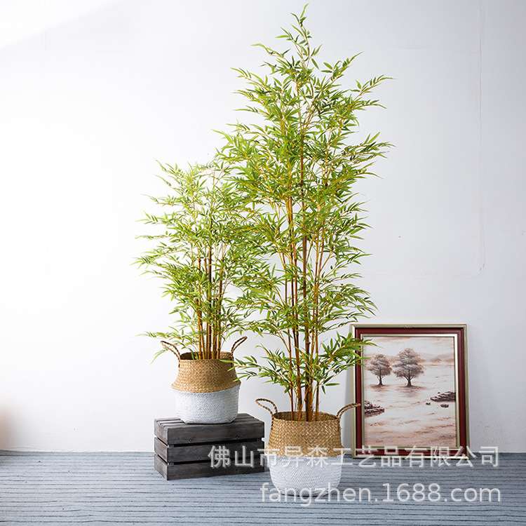 仿真竹子  黄金盆竹室内装饰盆栽 仿真植物园林景观造景素材