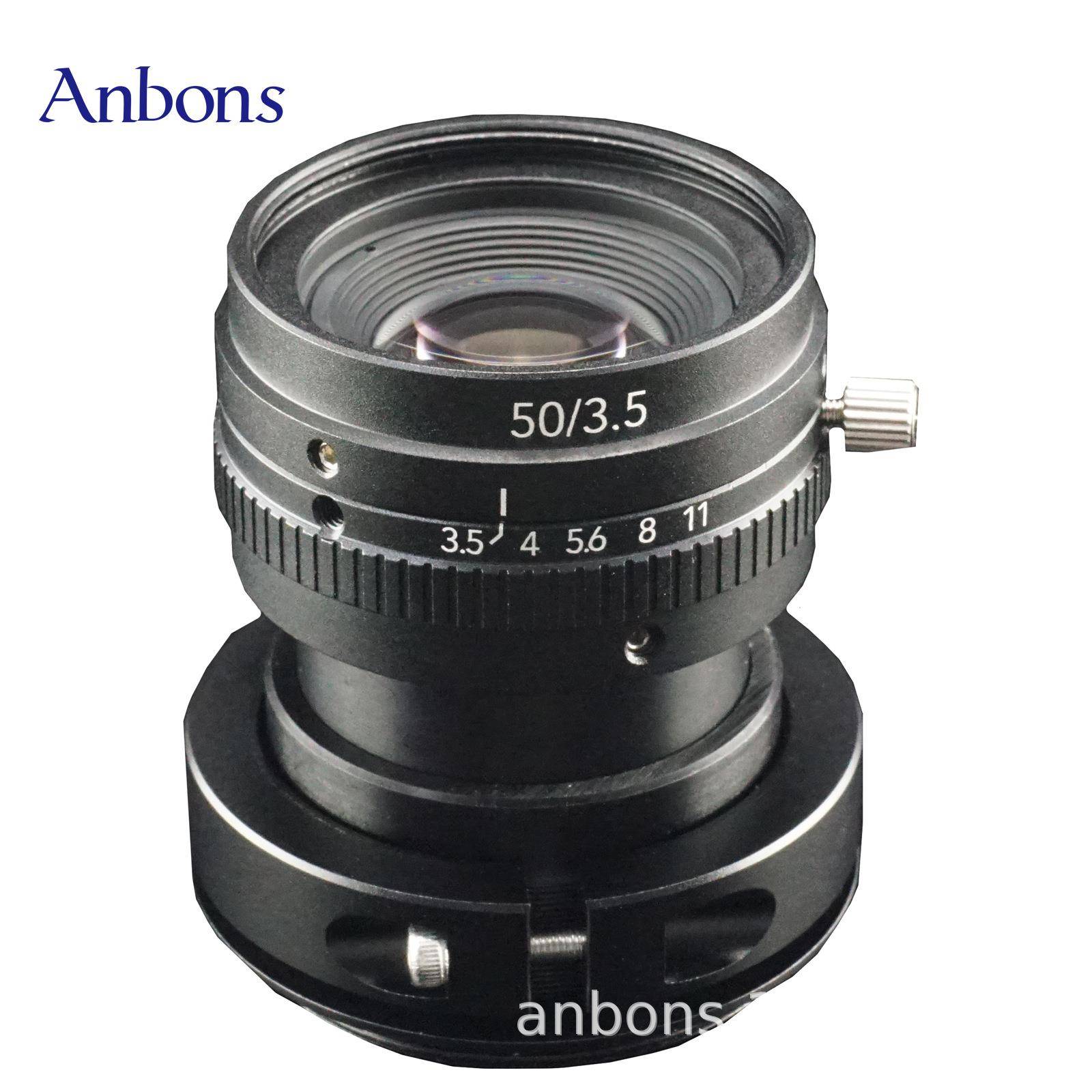 适用BASLER工业相机50mm手动光圈F3.5M42口8k5um线扫镜头长焦