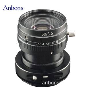 适用BASLER工业相机50mm手动光圈F3.5M42口8k5um线扫镜头长焦