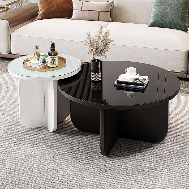 玻璃茶几客厅家用简约圆形小桌子钢化玻璃现代小户型出租屋茶几桌,3C数码配件,其它配件,淘宝优惠券,粉丝福利购,淘宝优惠卷