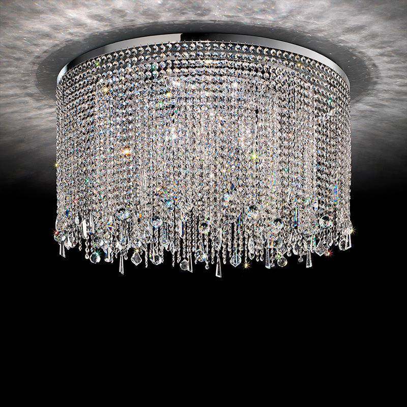 轻奢水晶吸顶灯客厅后现代简约圆形大气港式设计师灯具餐厅卧室灯,金属材料及制品,金属加工件/五金加工件,淘宝优惠券,粉丝福利购,淘宝优惠卷