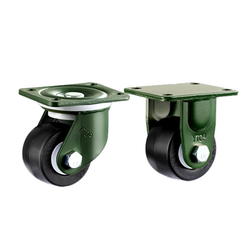 YTOP卓烨锰钢脚轮3寸低重心尼龙PA62.5寸万向轮承重轮设备用轮子